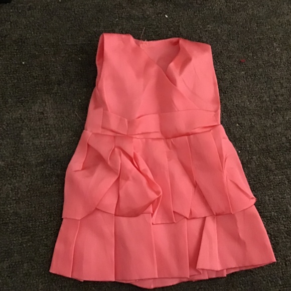 Pink V Neck Dress For 18 Inch Doll - Picture 2 of 5